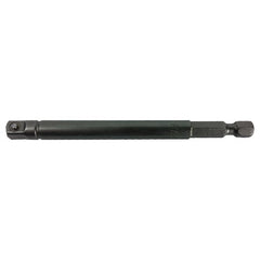 ‎#EX-250-6 - 1/4″ M Hex - 1/4″ M Square × 6″ Overall Length Extension - Industrial Tool & Supply