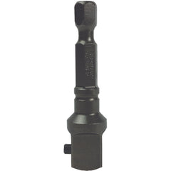 ‎#EX-370-2 - 1/4″ M Hex - 3/8″ M Square × 2″ Overall Length Extension - Industrial Tool & Supply