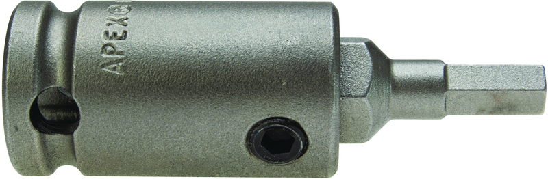 #SZ-20 - 1/2" Square Drive - 3/16" M Hex - 2-1/2" Overall Length SAE Bit - Industrial Tool & Supply