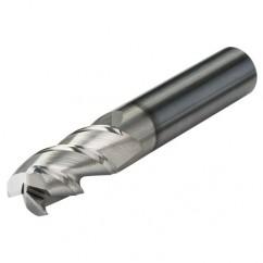 1/4 Dia. x 2-1/2 Overall Length 5-Flute .030 C/R Solid Carbide SE End Mill-Round Shank-Center Cut-Uncoated - Industrial Tool & Supply