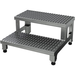 Adj Alum Step Mate Stand 2 Step 24.06 × 22.75 - Exact Industrial Supply