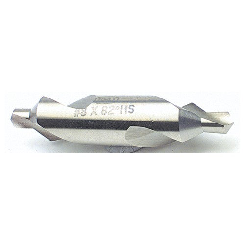 #6 × 3″ OAL 90 Degree HSS Plain Combined Drill and Countersink Uncoated - Industrial Tool & Supply