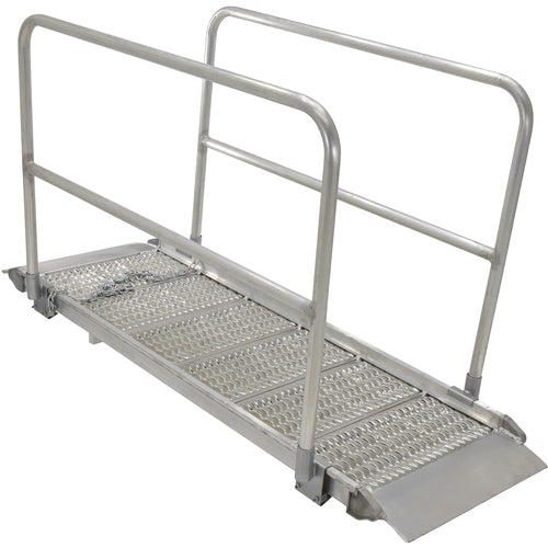 Alum Grip Walk Ramp Handrail 29.38 × 108.5 - Exact Industrial Supply