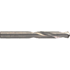 #44 Dia. × 0.086″ Shank × 1″ Flute Length × 2″ OAL, 5XD, 118°, Uncoated, 2 Flute, External Coolant, Round Solid Carbide Drill - Industrial Tool & Supply