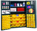 48 x 24 x 72'' (84 Bins Included) - Bin Storage Cabinet - Industrial Tool & Supply