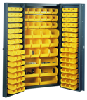 38 x 24 x 72'' (132 Bins Included) - Bin Storage Cabinet - Industrial Tool & Supply