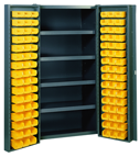 38 x 24 x 72'' (96 Bins Included) - Bin Storage Cabinet - Industrial Tool & Supply