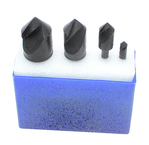 4 Pc. 60°-1/4; 1/2; 3/4; 1 Uniflute Countersink Set - Industrial Tool & Supply
