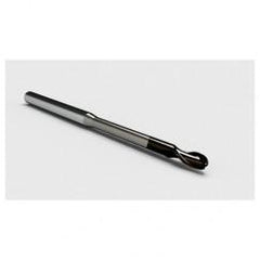 .035 Dia. - .053" LOC - 1-1/2" OAL 2 FL Ball Nose Carbide End Mill with .150 Reach-Nano Coated - Industrial Tool & Supply