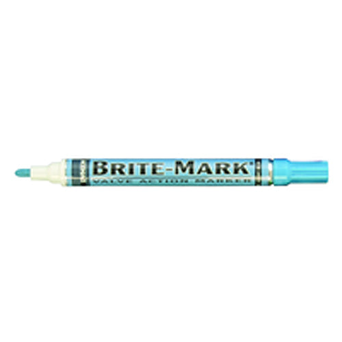 Brite-Mark Paint Marker - Oil Based - Light Blue - Industrial Tool & Supply