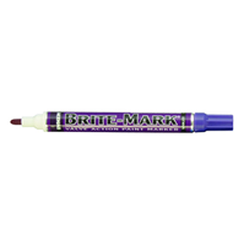 Brite-Mark Paint Marker - Oil Based - Violet - Industrial Tool & Supply