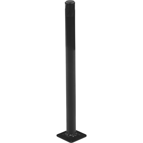 Steel Pipe Safety Bollard 24″ × 1.75″ Black