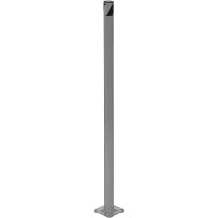 Steel Pipe Safety Bollard 36″ × 1.75″ Gray