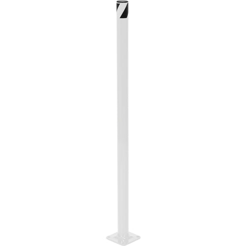 Steel Pipe Safety Bollard 36″ × 1.75″ White