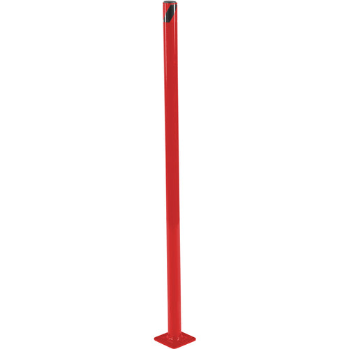 Steel Pipe Safety Bollard 48″ × 1.75″ Red