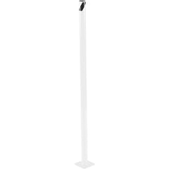 Steel Pipe Safety Bollard 48″ × 1.75″ White