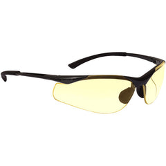 CONTOUR - Yellow Lens - Dark Gunmetal Frame PC ASAF - Industrial Tool & Supply
