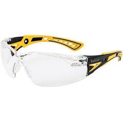 RUSH+ Small - Clear Lens - Yellow & Black Frame PC ASAF Platinum - Industrial Tool & Supply