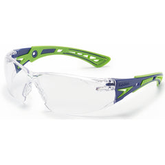 RUSH+ - CLR Lens - Blue & Green Frame PC ASAF Platinum - Industrial Tool & Supply