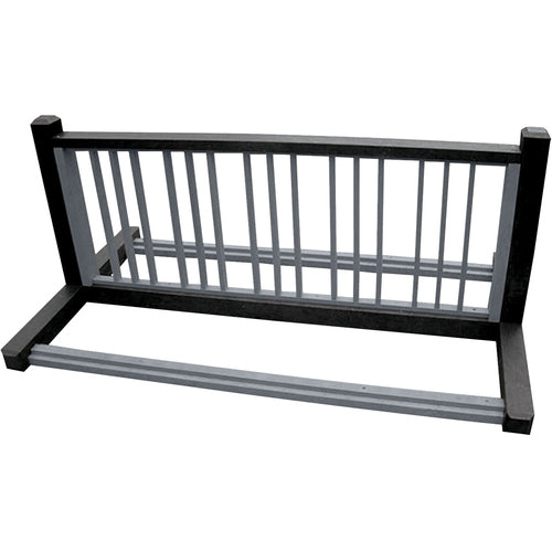 Bike Rack Blk/Charcoal 10 Positions - Exact Industrial Supply