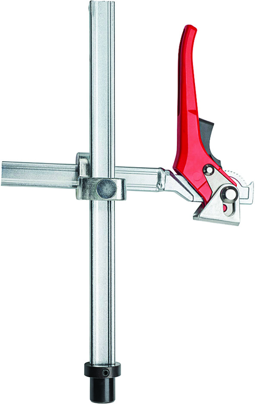 28mm Welding Clamp - Variable Throat Depth - Lever Handle - Industrial Tool & Supply