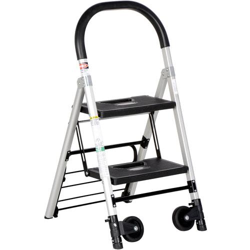Aluminum Ladder Cart 2 Steps 250 lb - Exact Industrial Supply