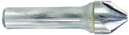 1/2" Size-3/8" Shank-90°-Carbide 6 Flute Chatterless Countersink - Industrial Tool & Supply