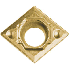 CCMT 3252 HQ CCX, 1/32″ Corner Radius, 5/32″ Thick, 3/8″ Inscribed Circle,  TiCl2O3/Tin, 80 Degree Diamond, Turning Indexable Insert