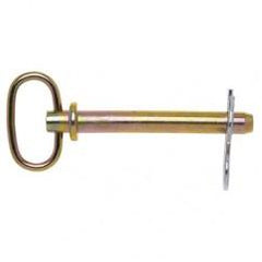 1"X6-3/4" HITCH PIN YELLOW CHROMATE - Industrial Tool & Supply