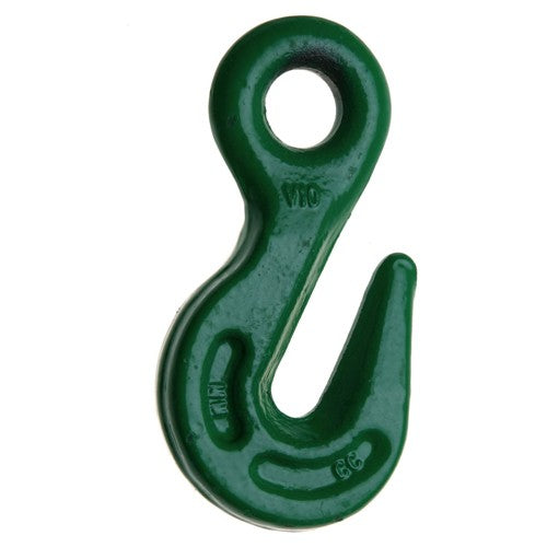 9/32″ Cam-Alloy® Eye Grab Hook, Grade 100, Painted Green - Industrial Tool & Supply