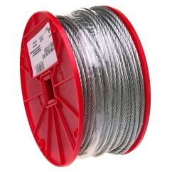 1/8" 7X7 CABLE GALVANIZED WIRE 500 - Industrial Tool & Supply