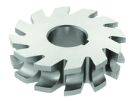 1/2 Radius - 4-1/8 x 1-9/16 x 1-1/4 - HSS - Concave Milling Cutter - 10T - TiN Coated - Industrial Tool & Supply