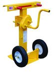 Heavy Duty Trailer Stabilizing Jacks - #CH-BEAM-SN - Includes reflective collar - 16" solid foam wheels - Hand crank operation - Industrial Tool & Supply