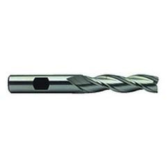 1-1/4 Dia. x 6-1/2 Overall Length 3-Flute Square End High Speed Steel SE End Mill-Round Shank-Center Cut-Uncoated - Industrial Tool & Supply