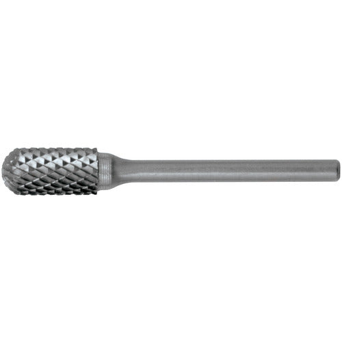 SC-3L6 Double Cut Solid Carbide Bur-Cylindrical with Ball Nose - Exact Industrial Supply
