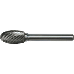 SF-5L6 Standard Cut Solid Carbide Bur-Egg Shape - Exact Industrial Supply