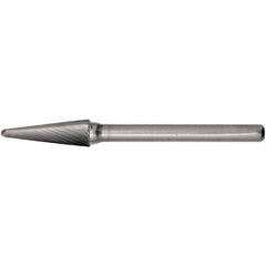 SL-3L6 Standard Cut Solid Carbide Bur-Cone Radius Shape - Exact Industrial Supply