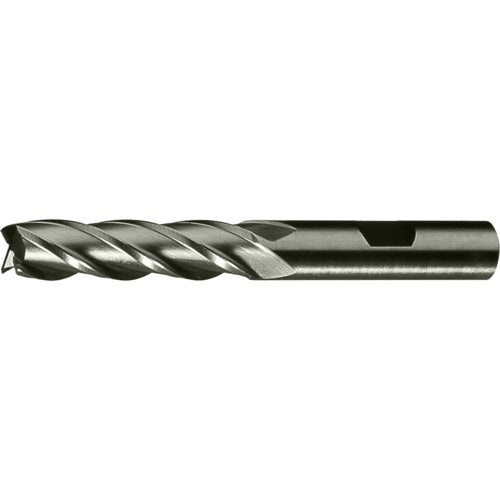 ‎3/8″ × 3/8″ × 2-1/2″ × 4-1/4″ RHS / RHC HSS-CO 8% (M42) Cobalt, Single End, 4-Flute, Center Cutting End Mill - TiCN