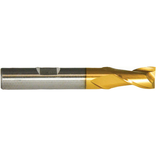 ‎3/8″ × 3/8″ × 1-1/2″ × 3-1/4″ RHS / RHC HSS HSS Single End 2-Flute Center Cutting End Mill - TiN