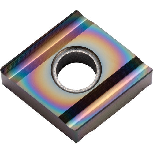 CNGG 431 A3 PDL010, 1/64″ Corner Radius, 3/16″ Thick, 1/2″ Inscribed Circle, C, 80 Degree Diamond, Turning Indexable Insert