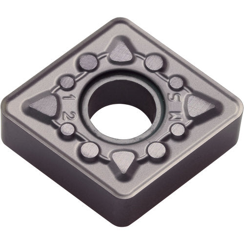 CNMG 432 MS PR1115, 1/32″ Corner Radius, 3/16″ Thick, 1/2″ Inscribed Circle, TiAlN, 80 Degree Diamond, Turning Indexable Insert