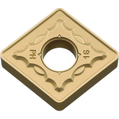 CNMG 433 PH CA025P, 3/64″ Corner Radius, 3/16″ Thick, 1/2″ Inscribed Circle, TiCl2O3/TiN, 80 Degree Diamond, Turning Indexable Insert