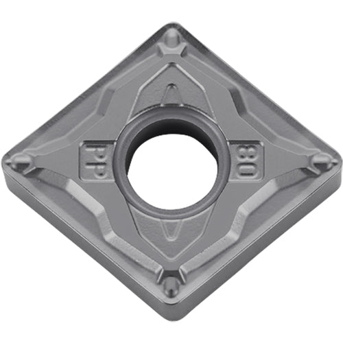 CNMG 4305 PP PV720, 0.0079″ Corner Radius, 3/16″ Thick, 1/2″ Inscribed Circle, TiCN (MEGACOAT NANO), Diamond, Turning Indexable Insert