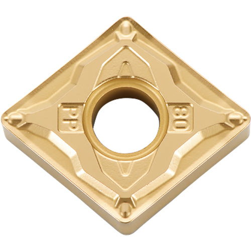 CNMG 432 PP CA530, 1/32″ Corner Radius, 3/16″ Thick, 1/2″ Inscribed Circle, TiCl2O3/TiN, 80 Degree Diamond, Turning Indexable Insert