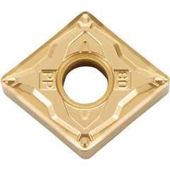 CNMG 431 PP CCX, 1/64″ Corner Radius, 3/16″ Thick, 1/2″ Inscribed Circle,  TiCl2O3/Tin, 80 Degree Diamond, Turning Indexable Insert