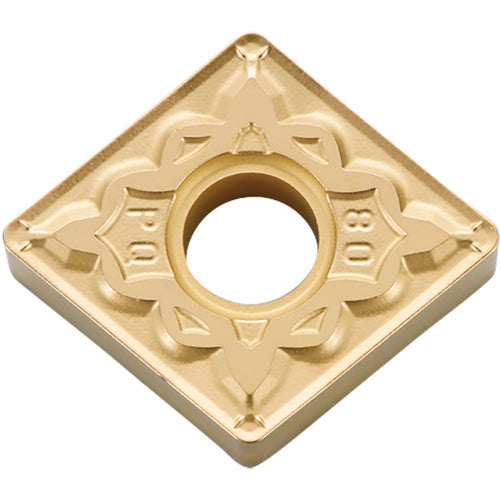 CNMG 433 PQ CA025P, 3/64″ Corner Radius, 3/16″ Thick, 1/2″ Inscribed Circle, TiCl2O3/TiN, 80 Degree Diamond, Turning Indexable Insert