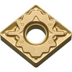 CNMG 431 PS CA025P, 1/64″ Corner Radius, 3/16″ Thick, 1/2″ Inscribed Circle, TiCl2O3/TiN, 80 Degree Diamond, Turning Indexable Insert