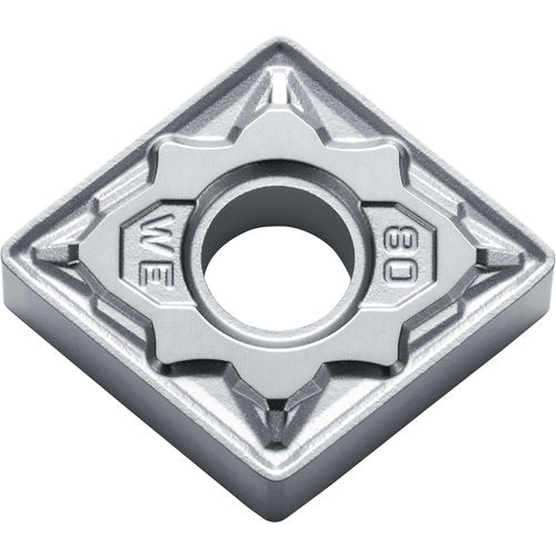 CNMG 431 WE CA525, 1/64″ Corner Radius, 3/16″ Thick, 1/2″ Inscribed Circle, TiCnulll2O3/TiN, Diamond, Turning Indexable Insert