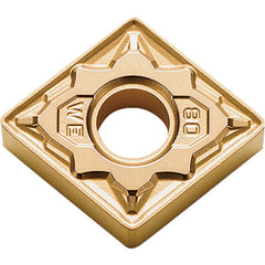 CNMG 432 WE CA025P, 1/32″ Corner Radius, 3/16″ Thick, 1/2″ Inscribed Circle, TiCl2O3/TiN, 80 Degree Diamond, Turning Indexable Insert