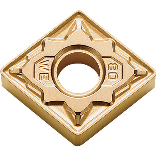 CNMG 431 WE CA510, 1/64″ Corner Radius, 3/16″ Thick, 1/2″ Inscribed Circle, TiCl2O3/TiN, 80 Degree Diamond, Turning Indexable Insert